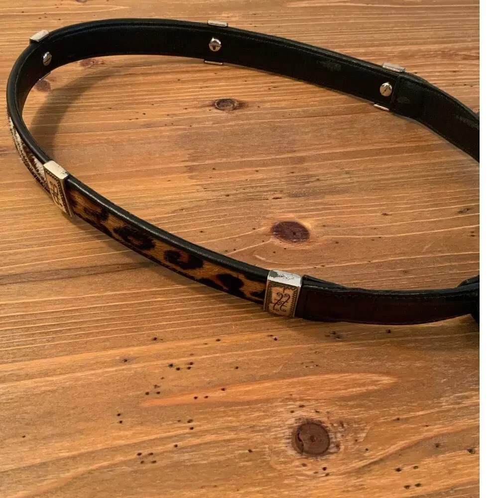 Brighton Leather Animal Print belt size small‎